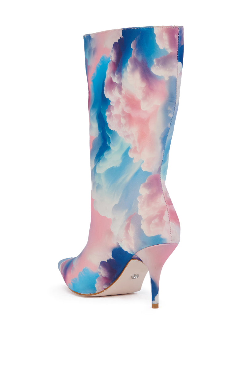 AZALEA WANG ORSON PINK MULTI CLOUD BOOTIE