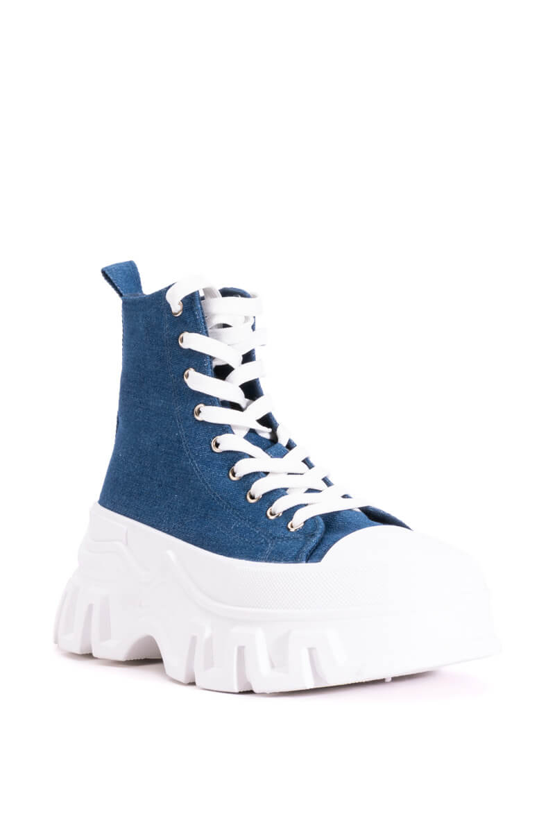 ROLLIN HIGH SHAFT DENIM SNEAKER