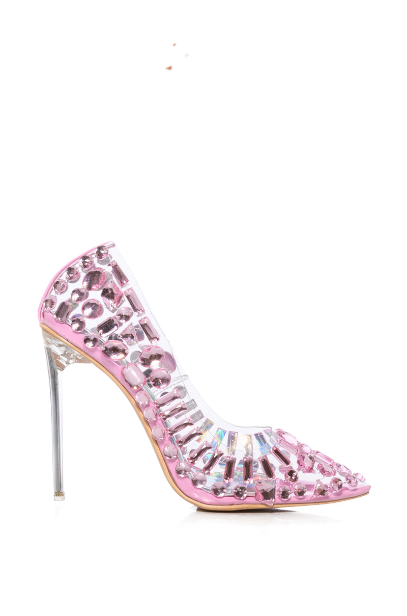 AZALEA WANG BLAKELY EMBELLISHED PUMP IN PINK