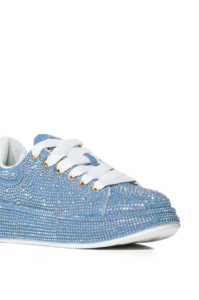 KINGDOM DENIM RHINESTONE SNEAKER