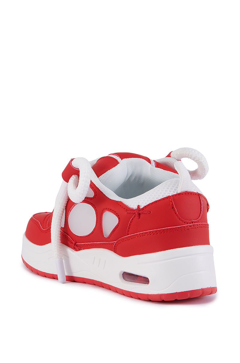 AZALEA WANG CHANTOL RED SNEAKER