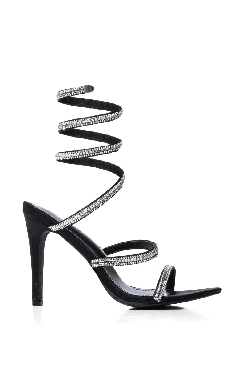 AZALEA WANG WRENLEY STILETTO SANDAL IN BLACK