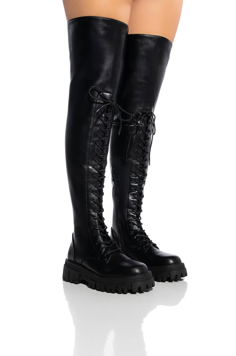 AZALEA WANG KANE BUCKET BOOT IN BLACK