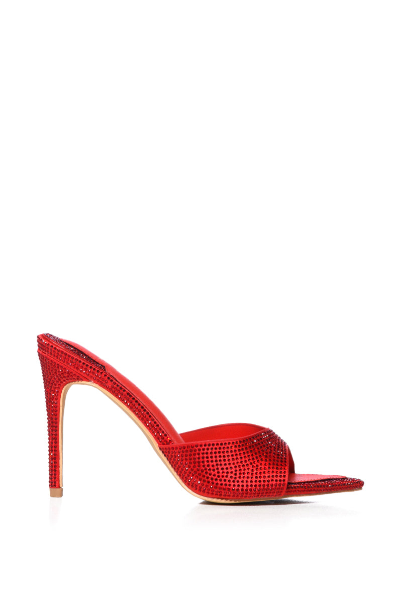 AZALEA WANG ALVAREZ RED EMBELLISHED SANDAL