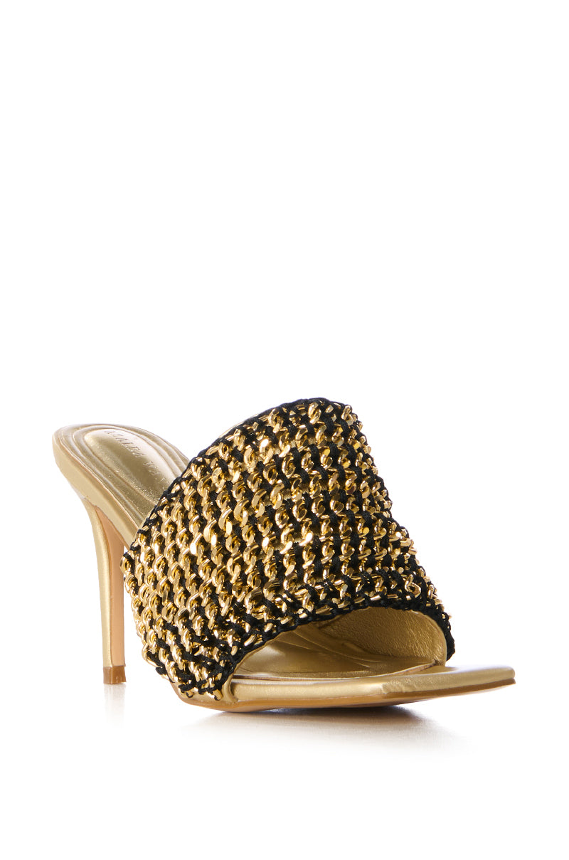 AZALEA WANG RIZALINO GOLD CHAIN SANDAL