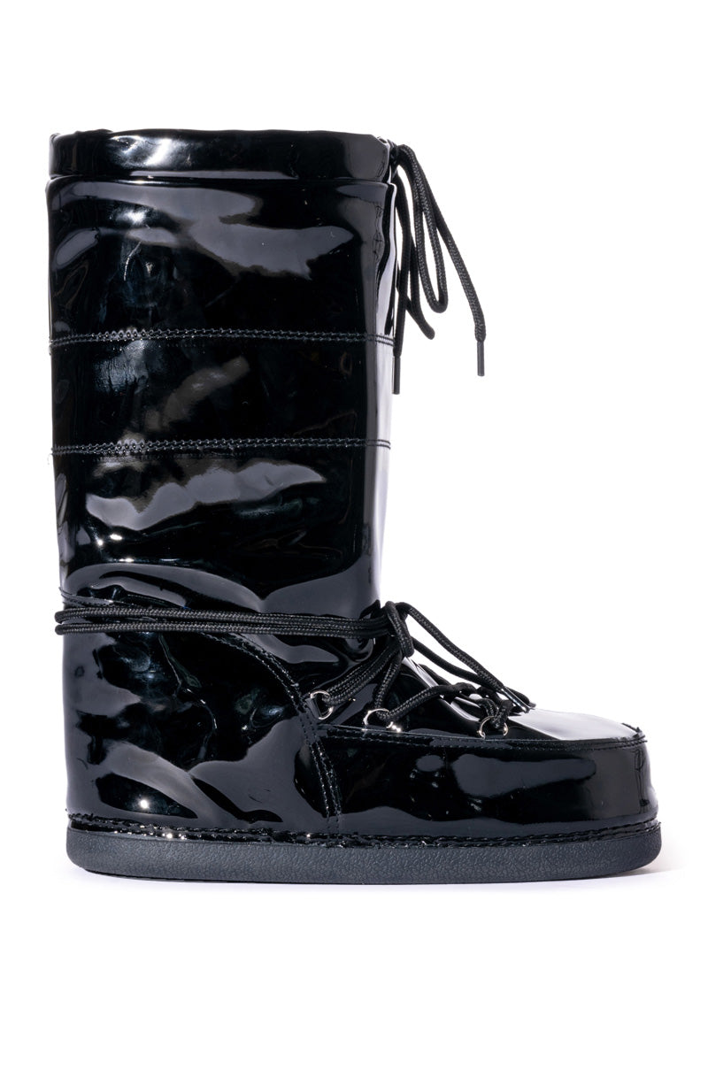 SNOWBELL PATENT COLD WEATHER BOOT