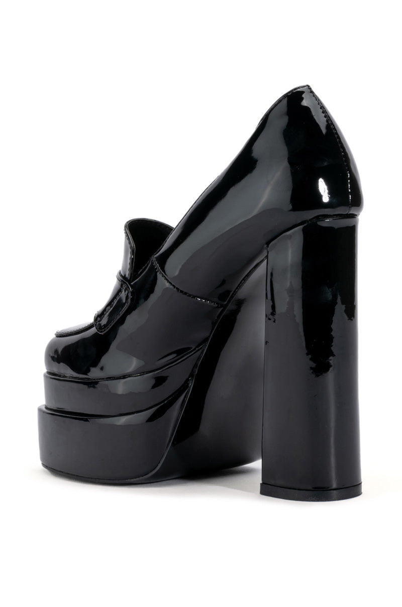 AZALEA WANG NICKI PATENT PUMP IN BLACK