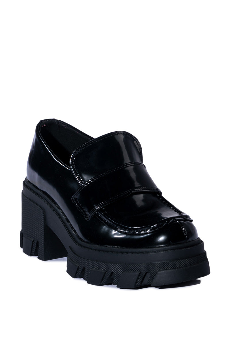 GREAT CAUSE BLACK PATENT LOAFER