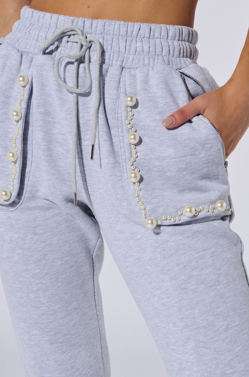 PEARL DETAIL JOGGER PANT