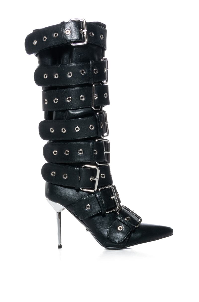 AZALEA WANG SEDNA BLACK BELT COVERED BOOT