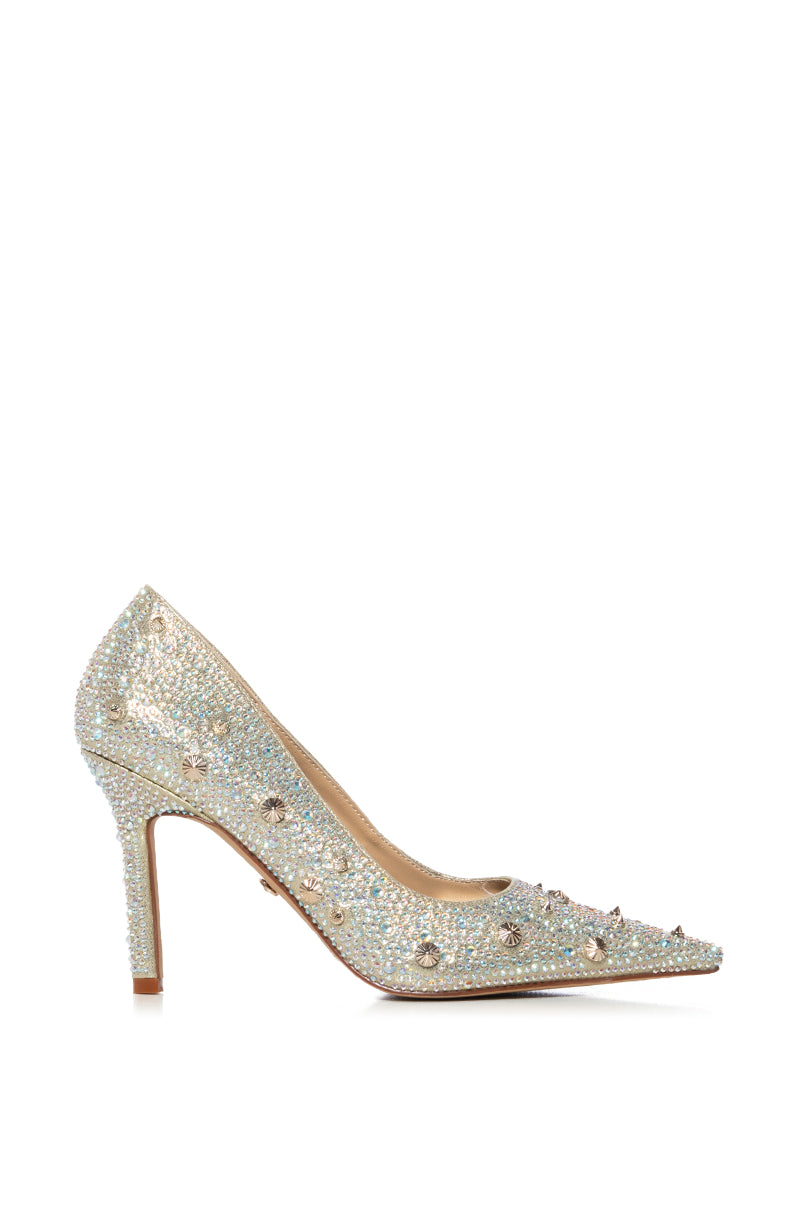 AZALEA WANG ZYLAH GOLD EMBELLISHED PUMP