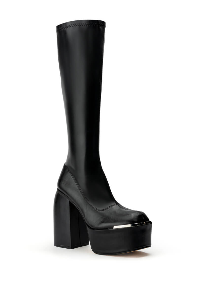 STRENGTH STRETCH CHUNKY BOOT IN BLACK