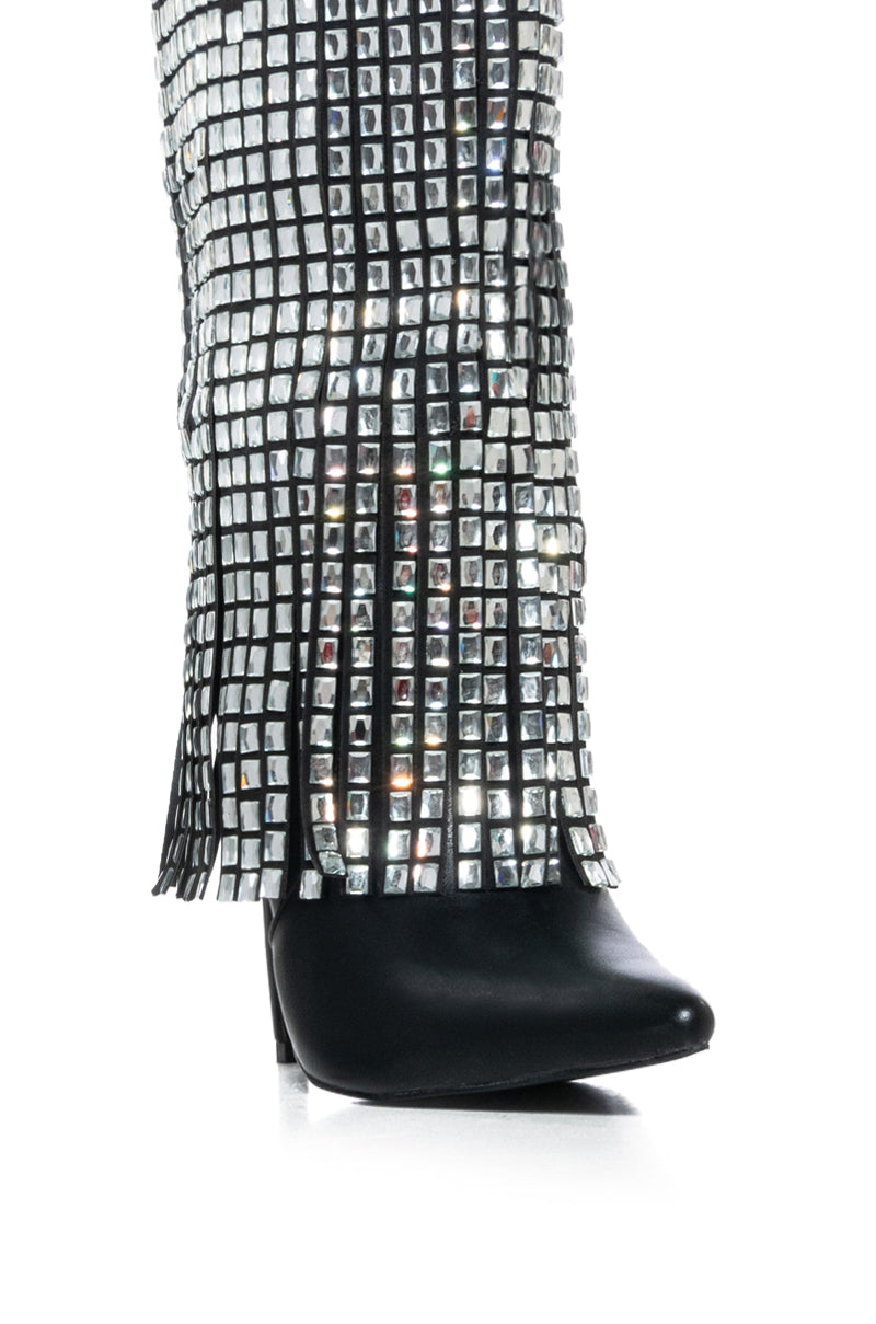 AZALEA WANG SPINNER EMBELLISHED BOOT