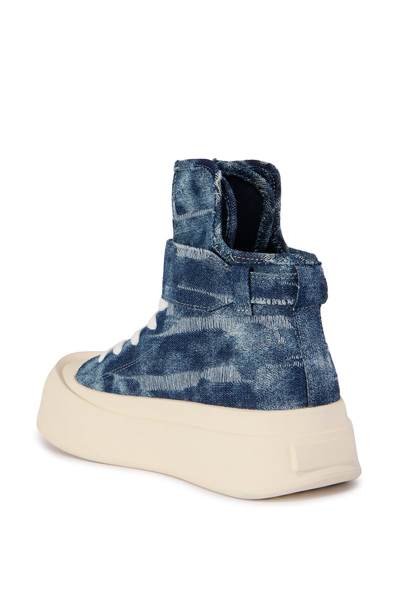 AZALEA WANG BRINLEIGH BRUGUNDY SNEAKER