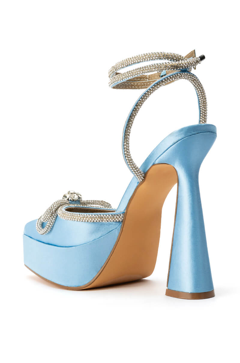 CHANDON BOW PUMP IN BLUE