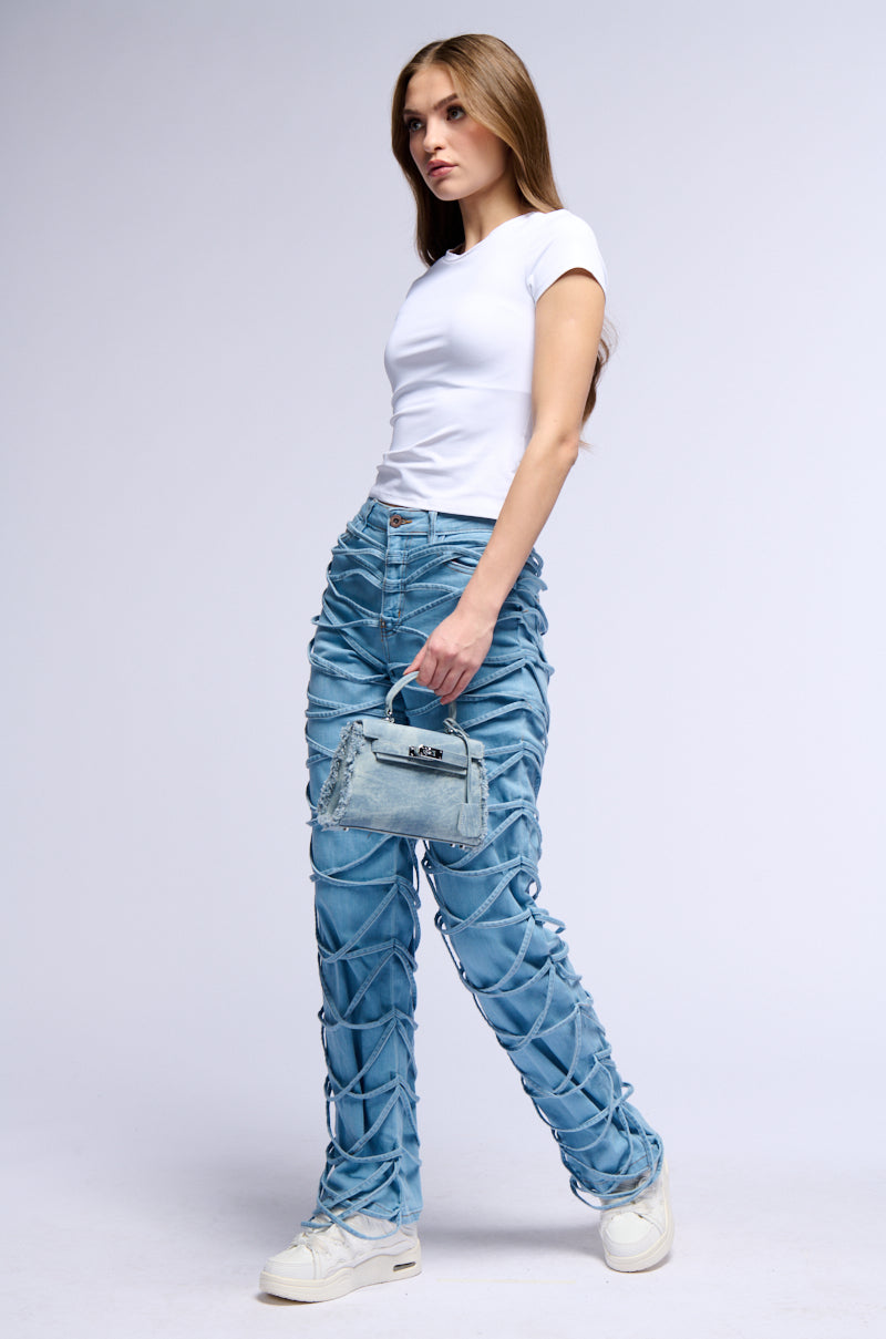 TIED UP RELAXED FIT JEANS