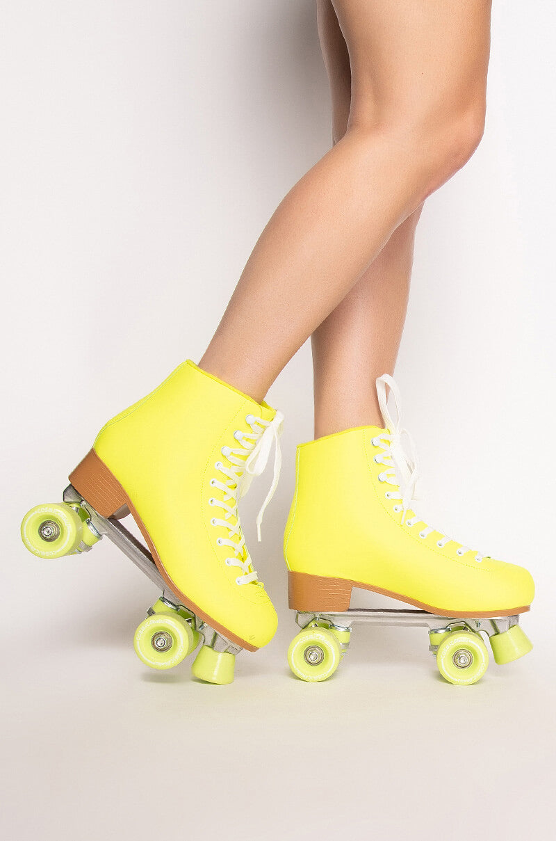 COSMIC SKATES JOSIE LIME ROLLER SKATES