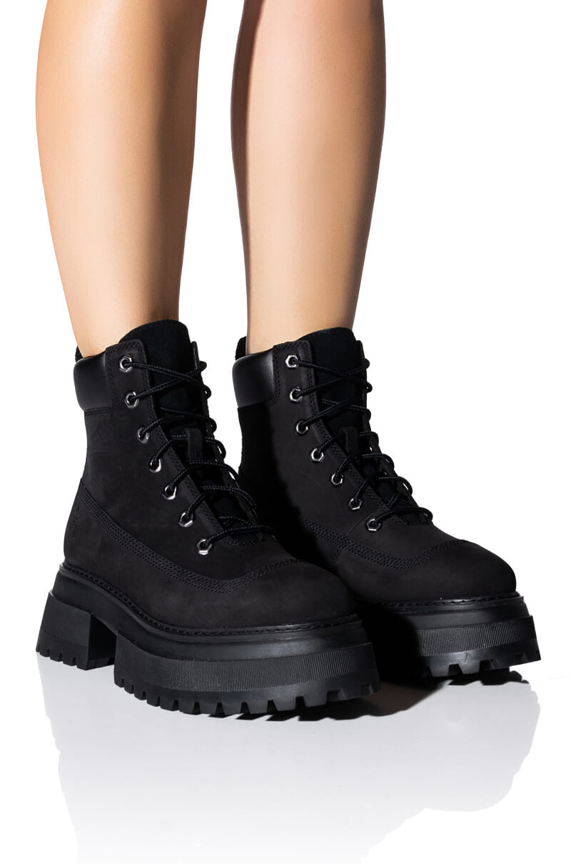 TIMBERLAND SKY 6 LACE UP BOOT IN BLACK
