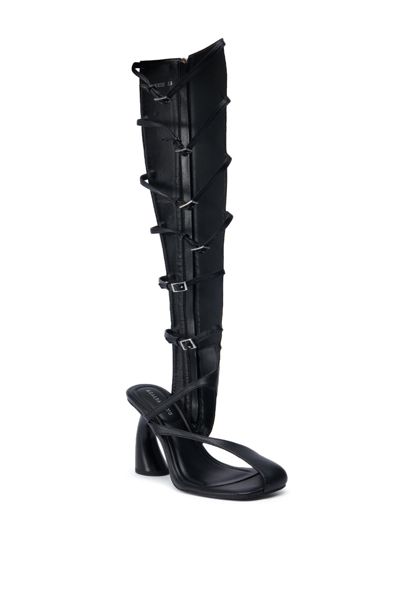 AZALEA WANG ANDRIUS BLACK GLADIATOR SANDAL