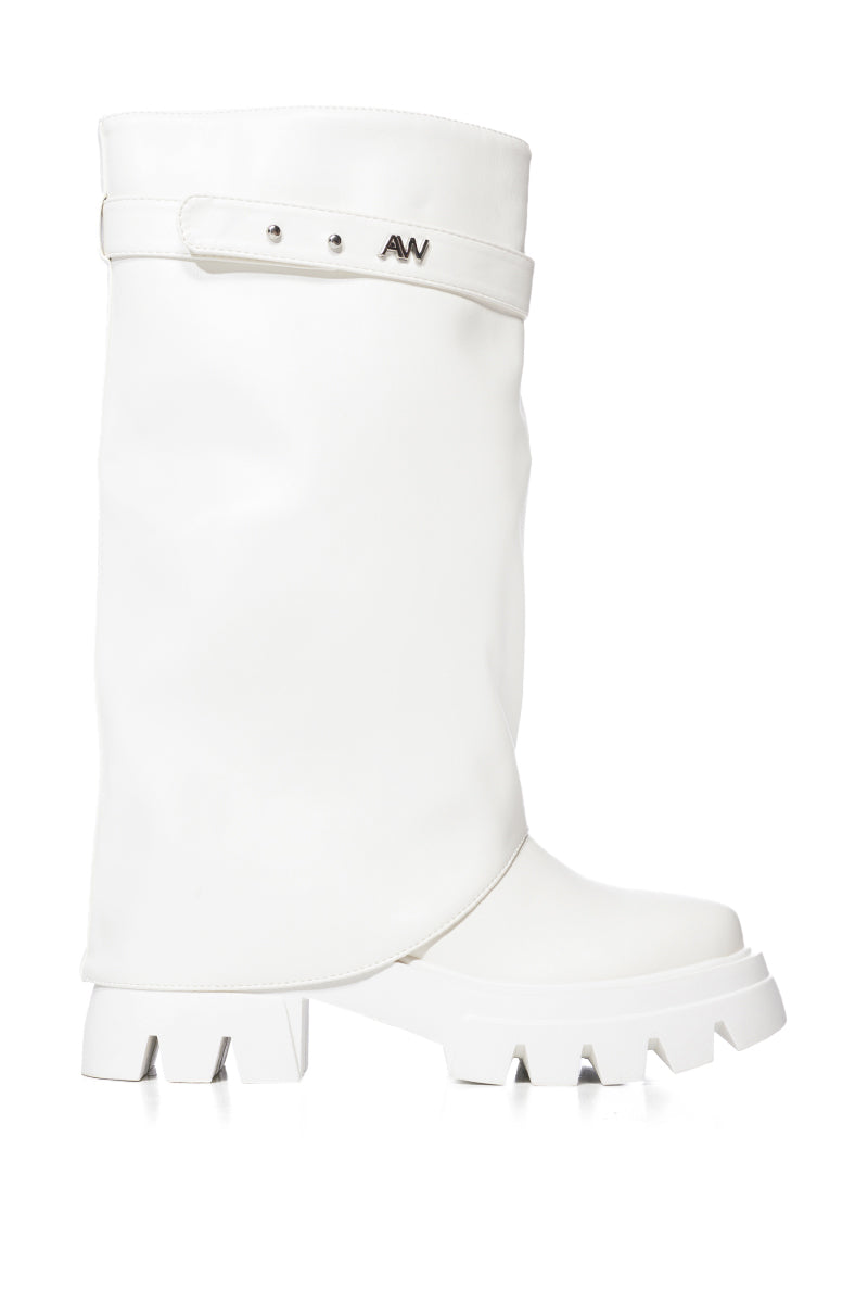 AZALEA WANG JET WHITE BOOT