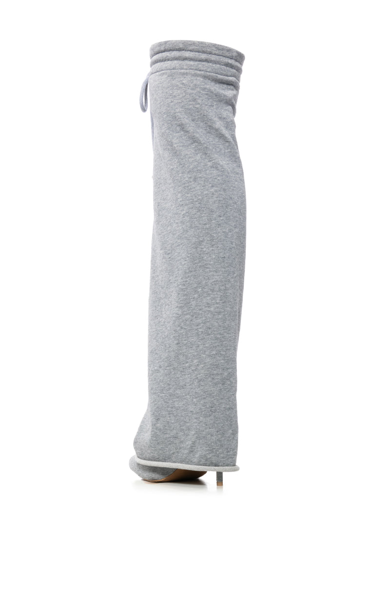 CARIO GREY SWEATPANT BOOT