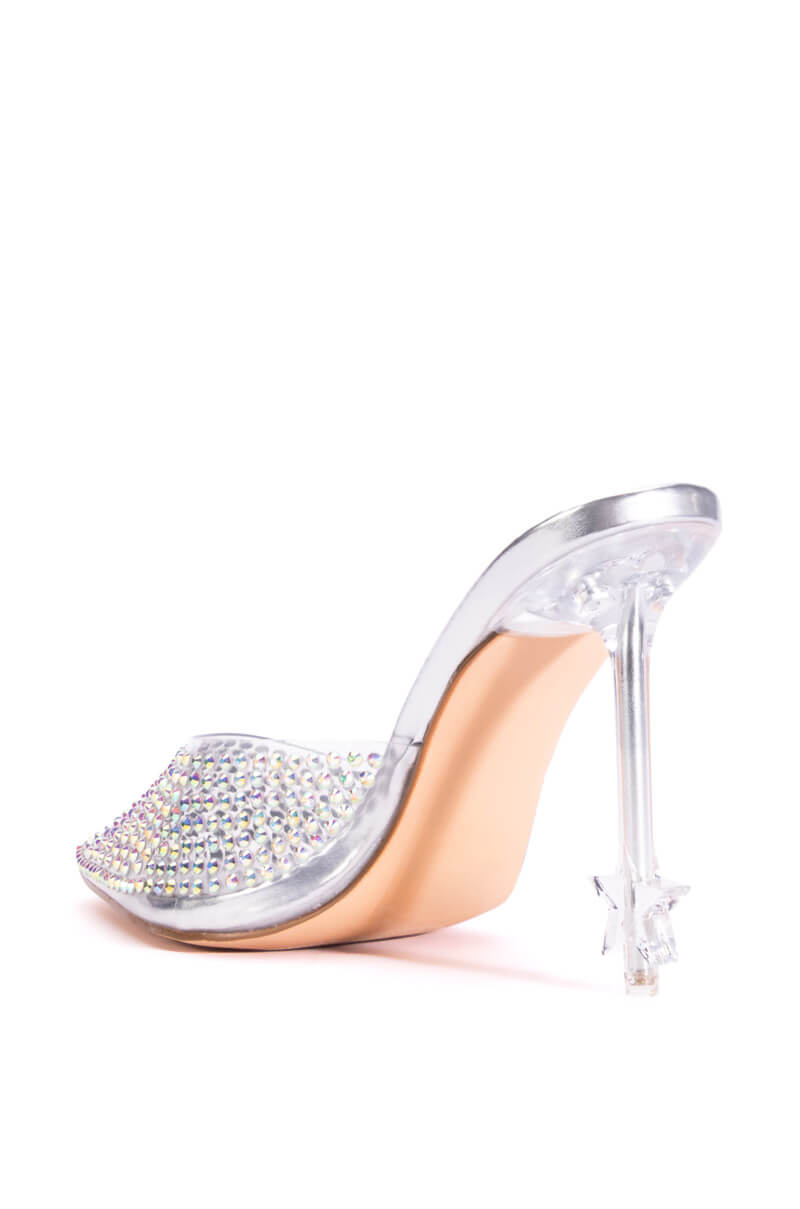 STARDOM SILVER STILETTO PUMP