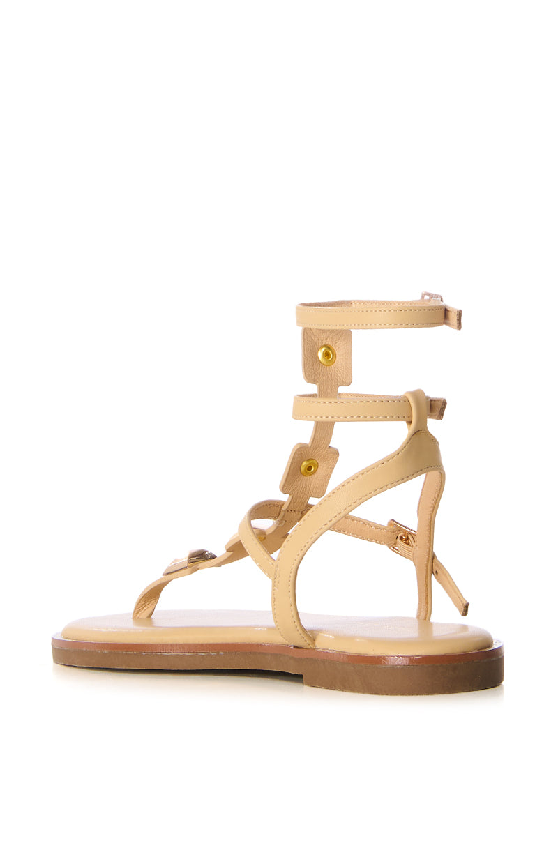 AZALEA WANG GINGKO NUDE GLADIATOR SANDAL