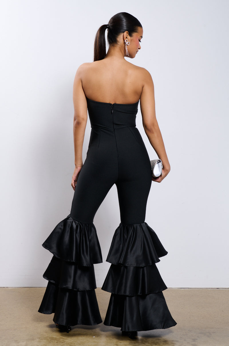 I JUST WANNA DANCE FLARE LEG JUMPSUIT