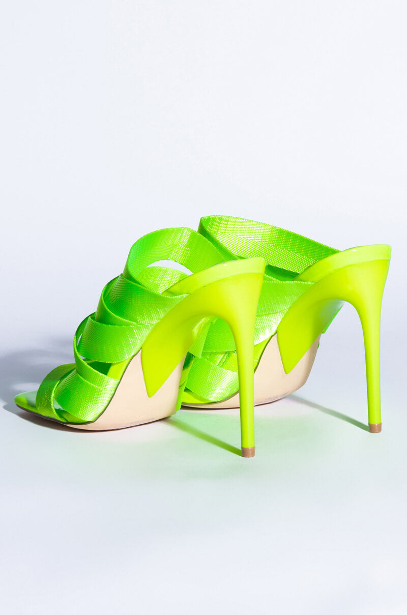 STILETTO MULE SANDAL IN GREEN