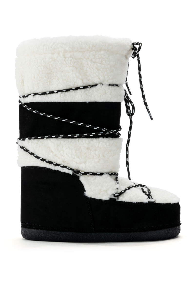 AZALEA WANG VALENTINA SUEDE BOOT IN BLACK
