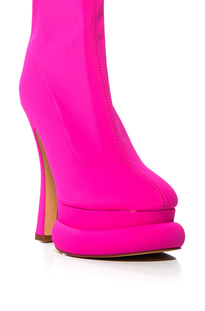 AZALEA WANG DELANIE FUCHSIA BOOTIE