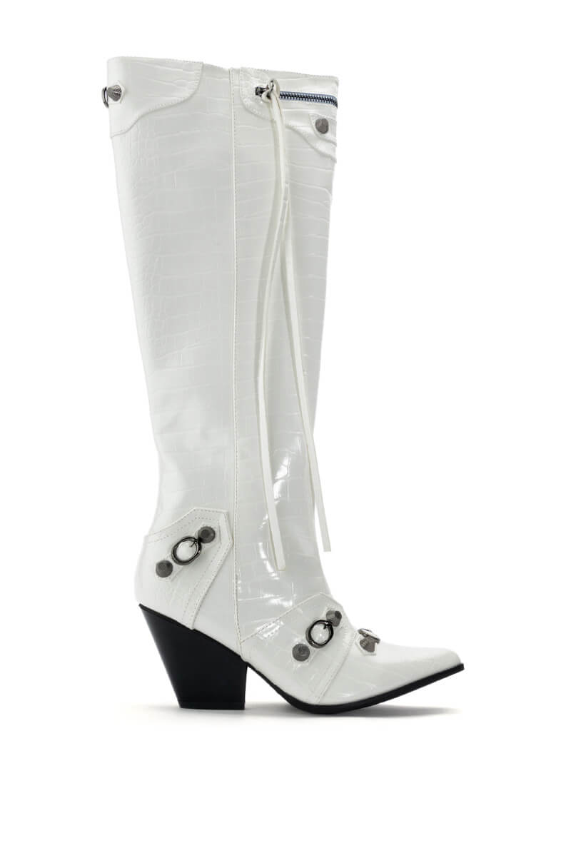 A GOOD ONE WHITE CROC BOOT