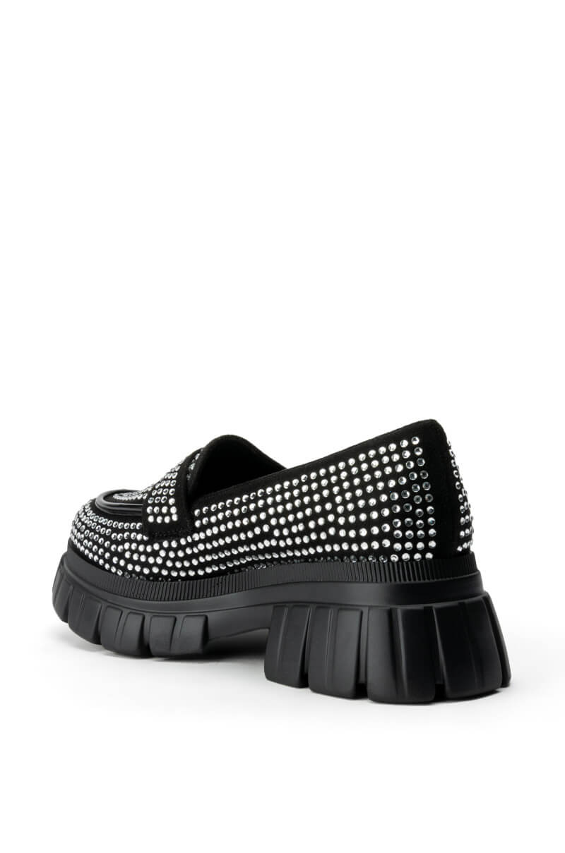 COHEN BLACK LOAFER WITH EMBELLISHMENT