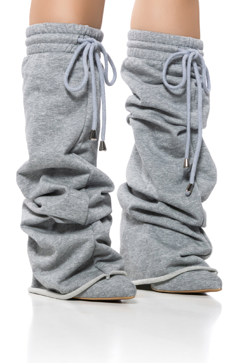 CARIO GREY SWEATPANT BOOT