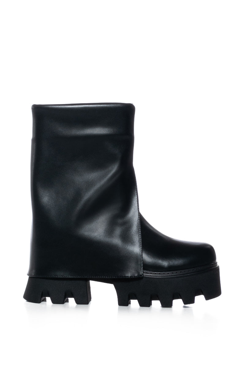 ENLOE FLATFORM BOOTIE IN BLACK