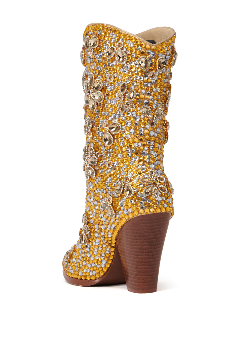 AZALEA WANG CONSUELOS EMBELLISHED WESTERN BOOTIE