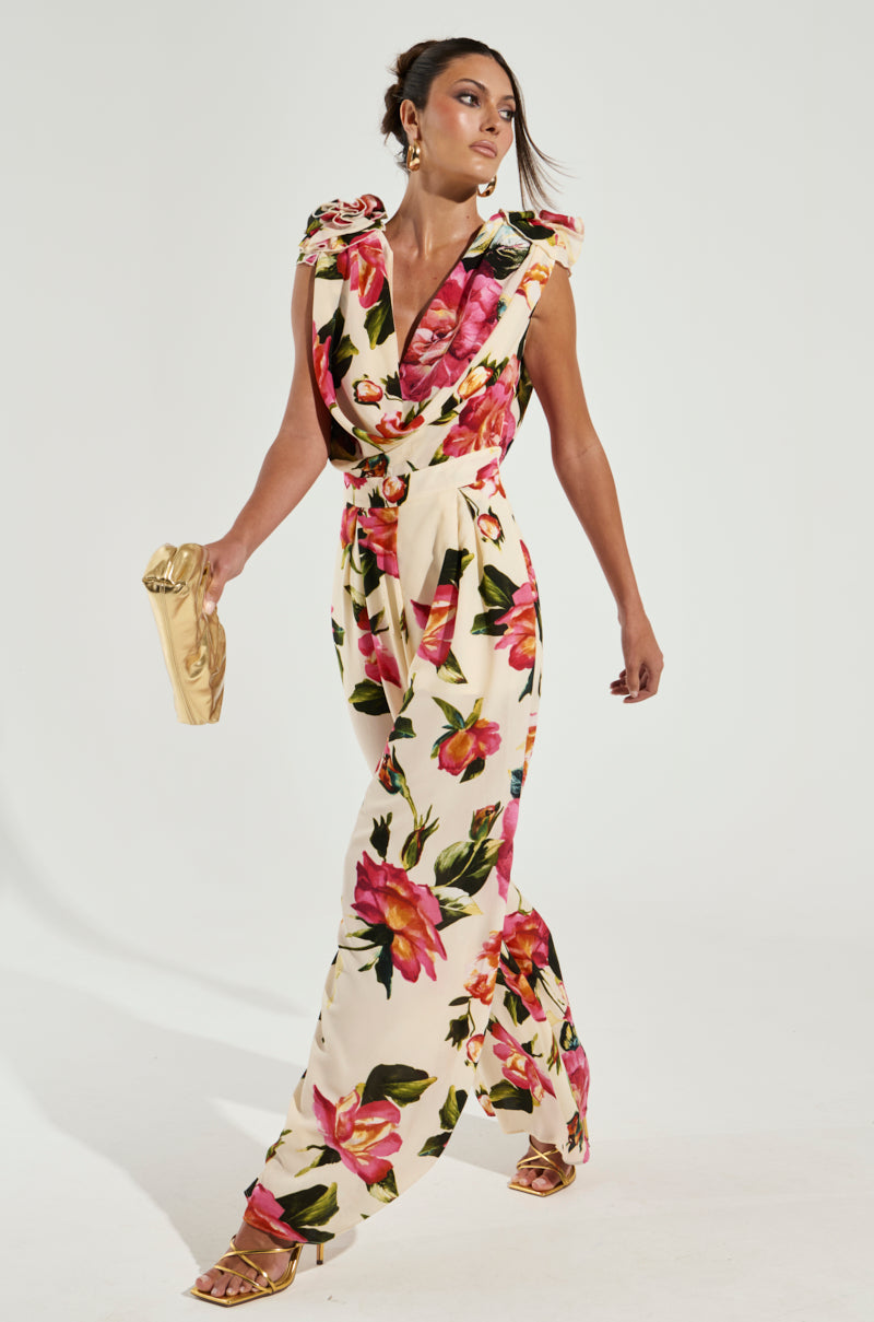 UNTOUCHABLE FLORAL PRINTED JUMPSUIT