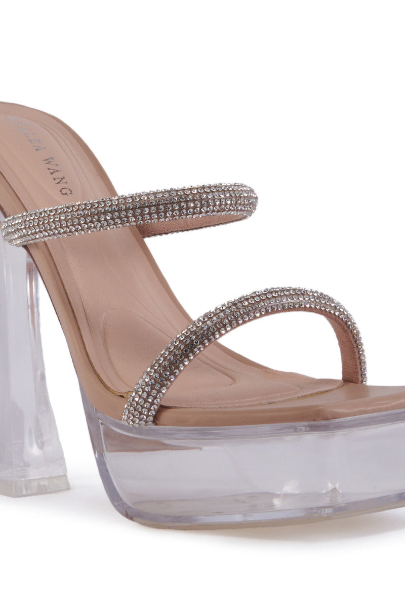 AZALEA WANG LOGI NUDE PLATFORM SANDAL