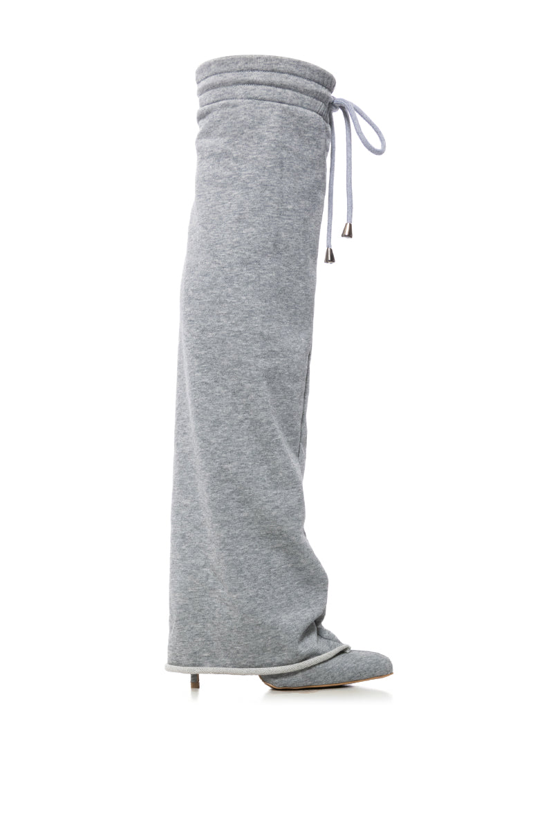 CARIO GREY SWEATPANT BOOT