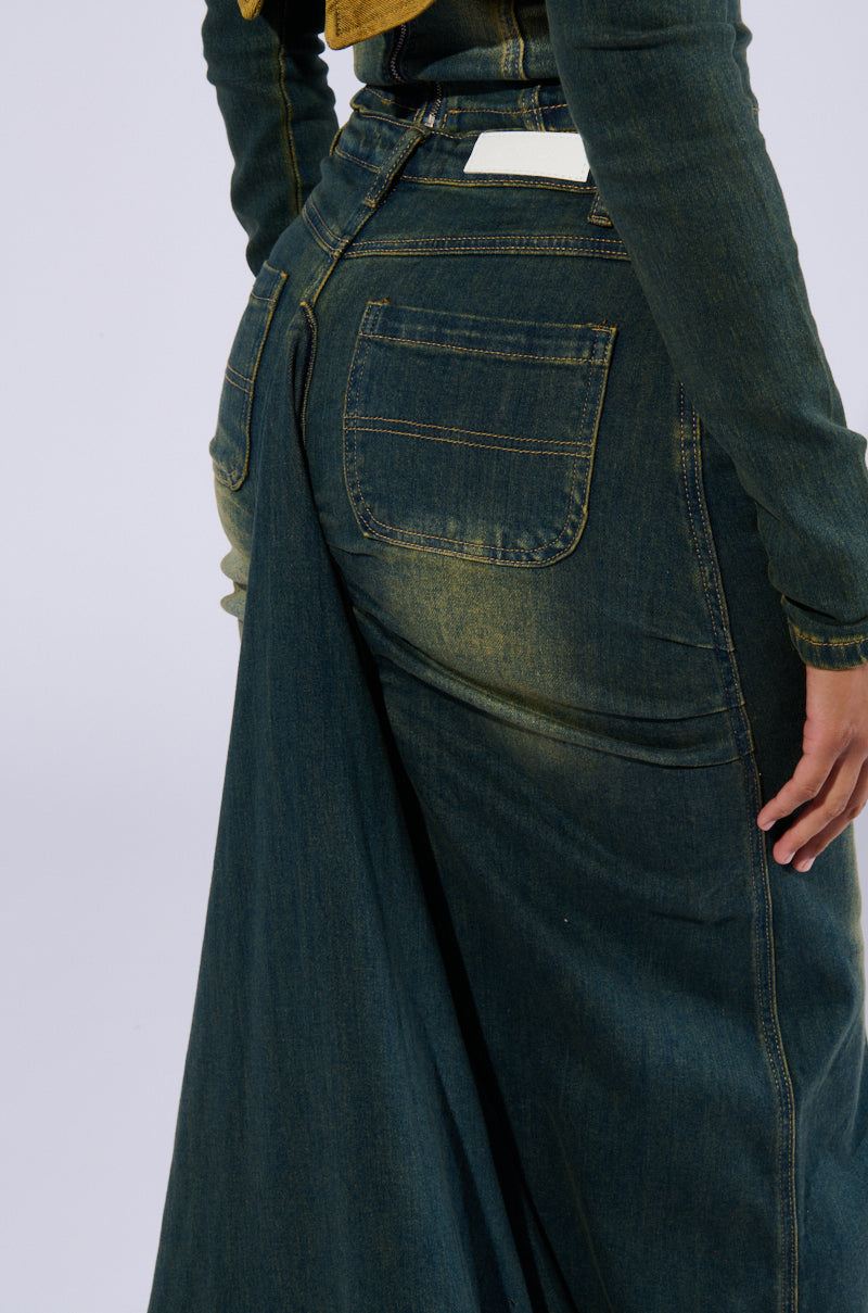 BEFORE YOU GO DENIM SKIRT