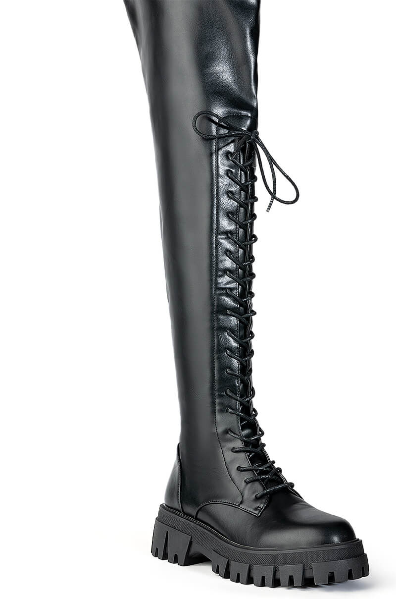 AZALEA WANG KANE BUCKET BOOT IN BLACK