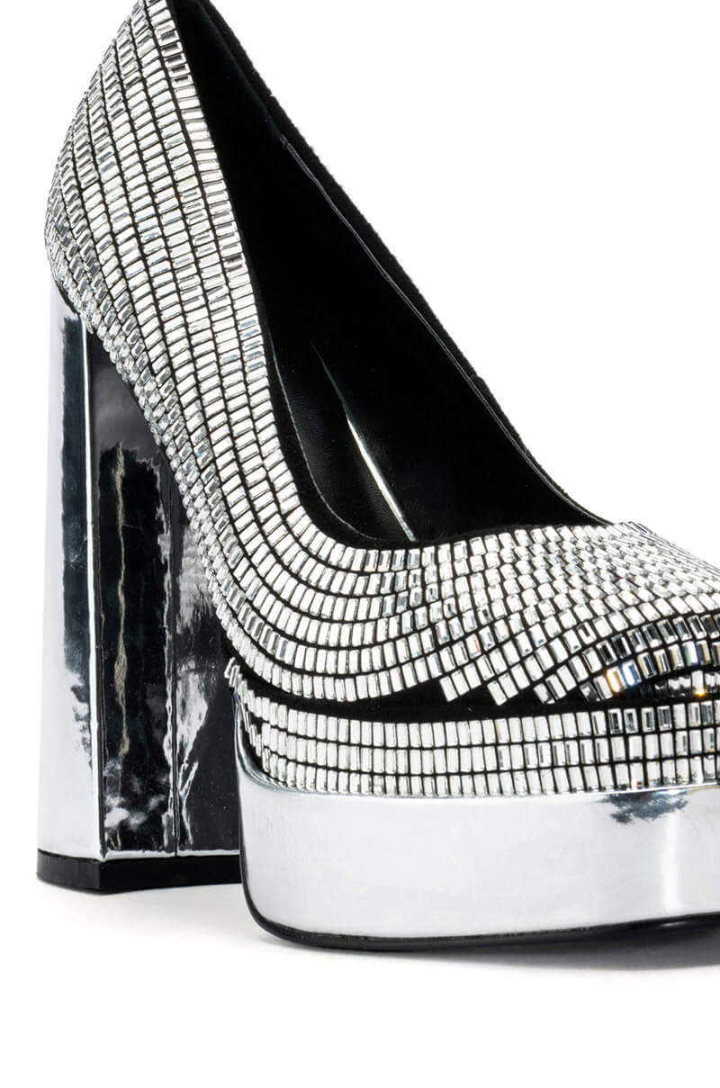 AZALEA WANG PHILIPA CHUNKY PLATFORM IN SILVER