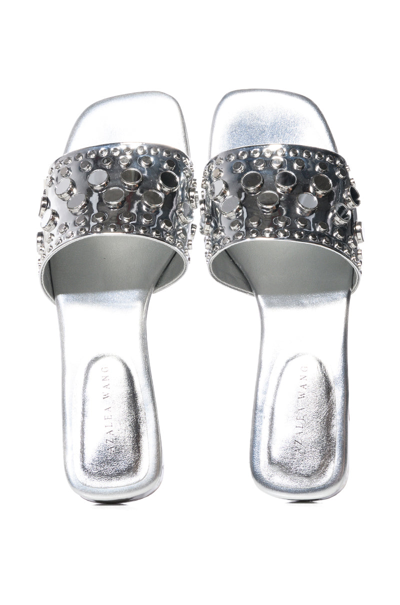 AZALEA WANG SONIA SILVER SANDAL