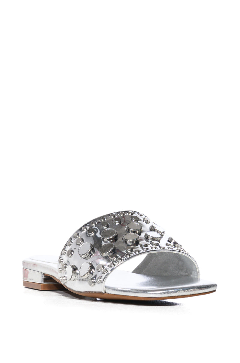 AZALEA WANG SONIA SILVER SANDAL