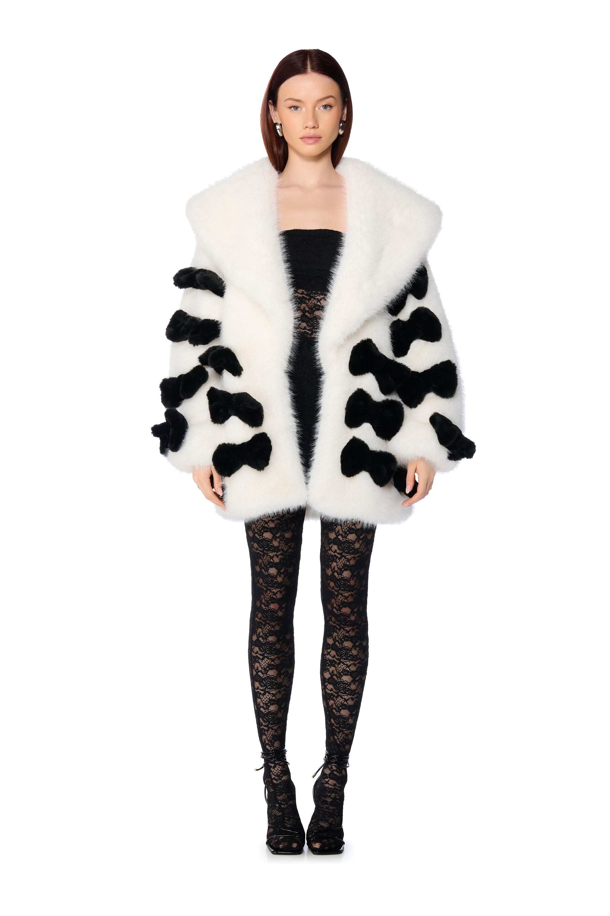 BOW CORE FAUX FUR JACKET