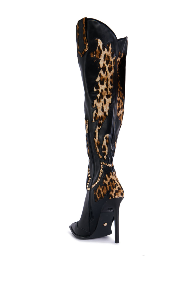 AZALEA WANG BRIGGS LEOPARD BOOT