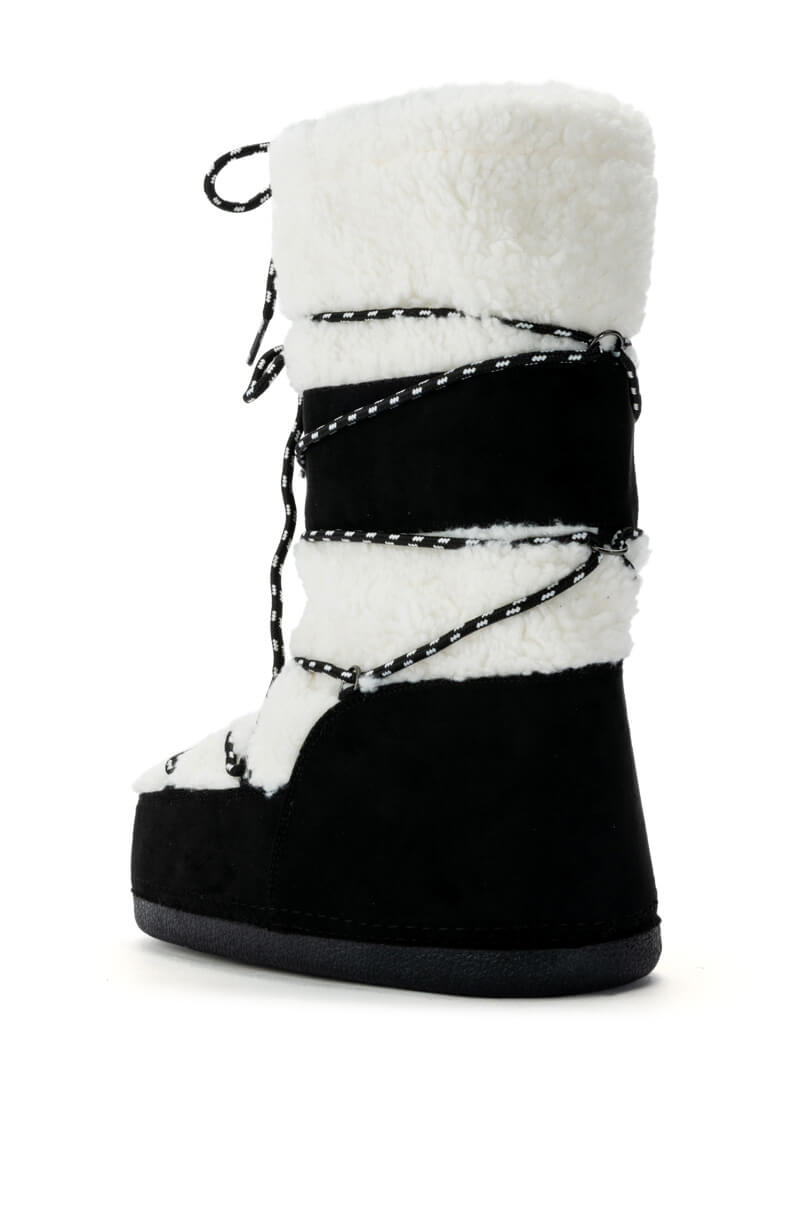AZALEA WANG VALENTINA SUEDE BOOT IN BLACK