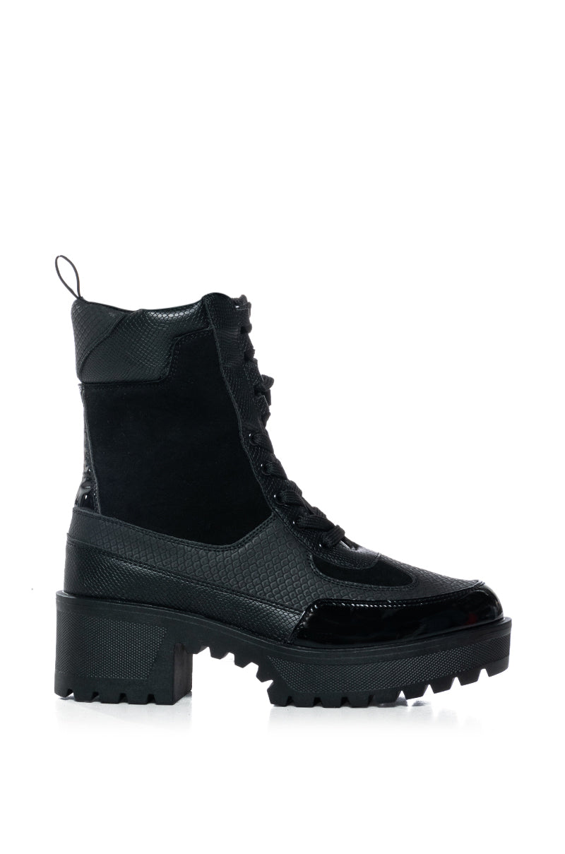 COMMANDER BLACK COMBAT BOOTIE