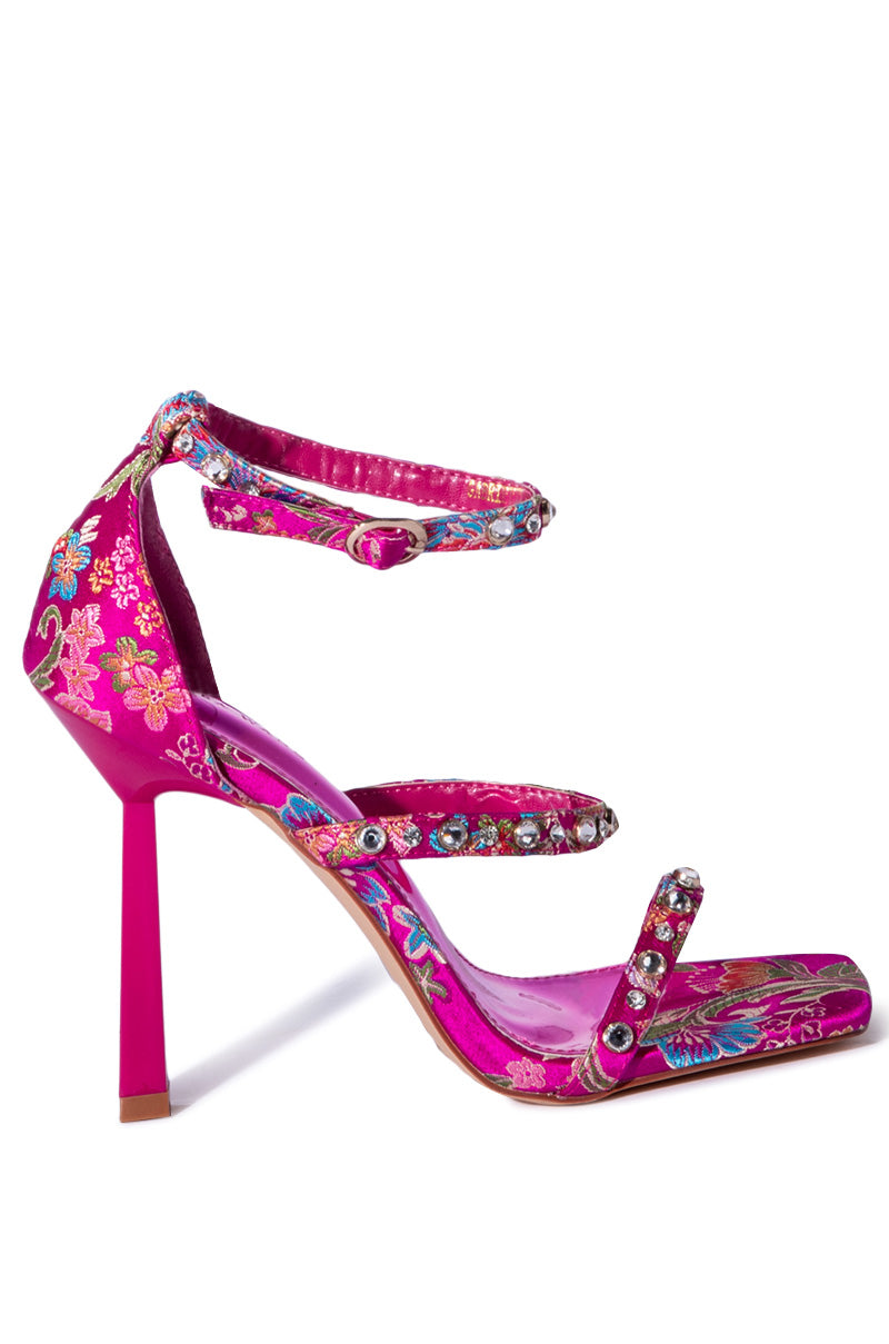 AZALEA WANG GABRIELLA STILETTO SANDAL IN PINK