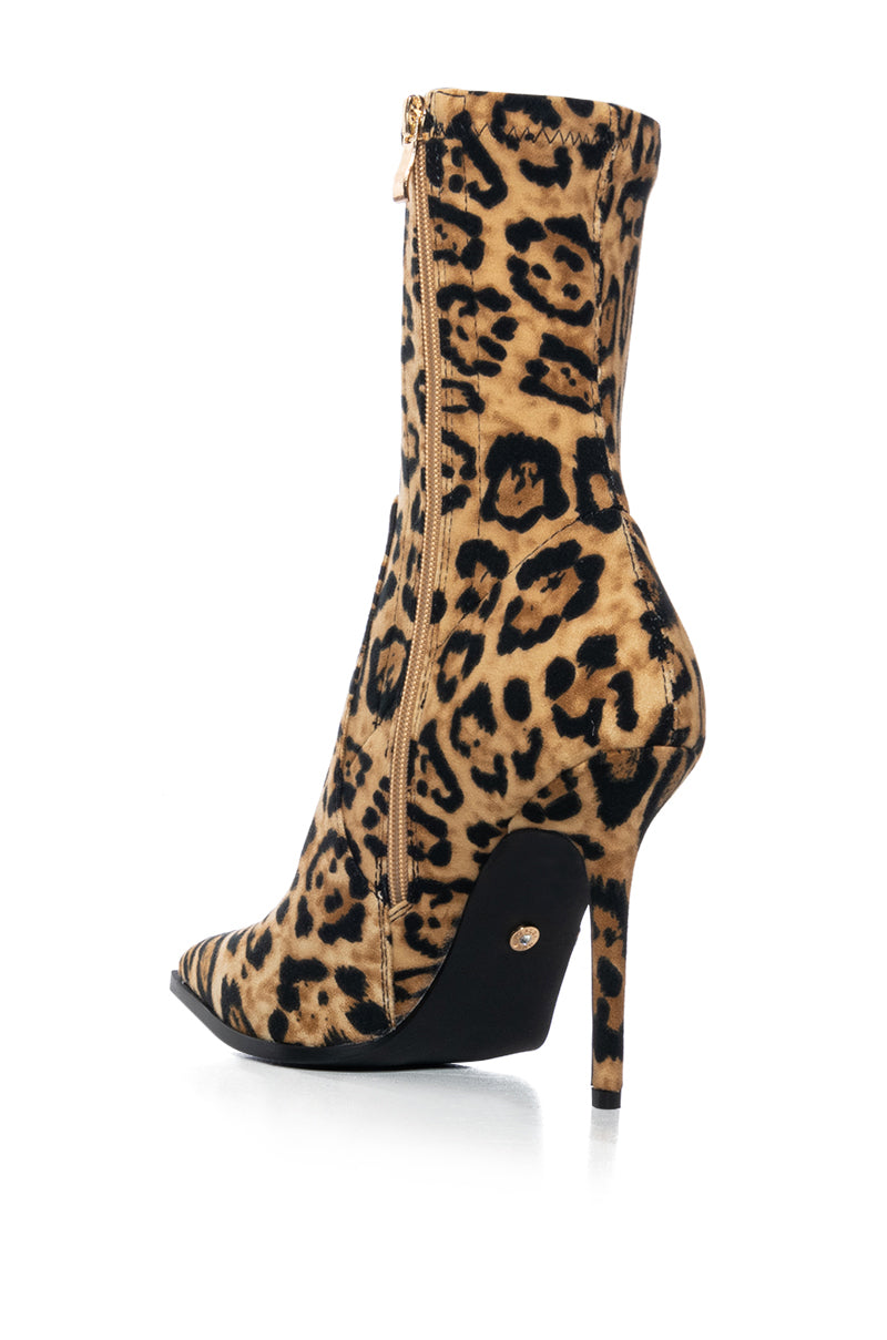 AZALEA WANG BIG ROAR LEOPARD BOOTIE